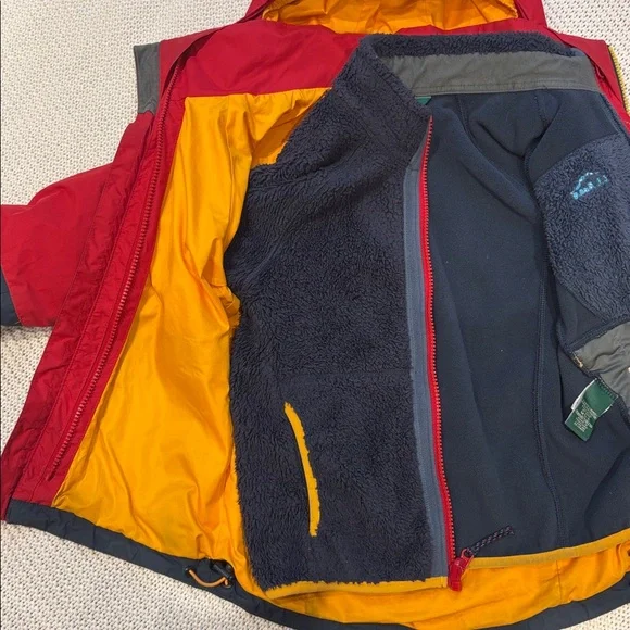 L.L. Bean Kids' Fleece-Lined 3-in-1 Jacket - Picture 4 of 4